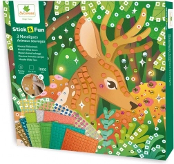 Mozaikowy zestaw leśne zwierzęta