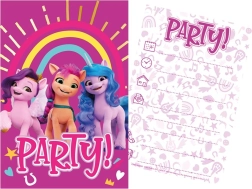 Zestaw zaproszeń i kopert MY LITTLE PONY (5+5), 15 × 10 cm
