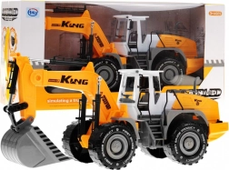 Koparka dla dzieci 3+ z ruchomą łyżką i otwieraną maską