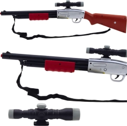 Dziecięca strzelba z lunetą i efektami dźwiękowymi