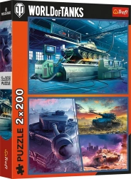 Puzzle World of Tanks: opancerzona misja 2×200 elementów TREFL