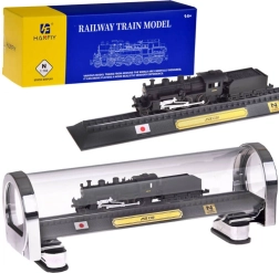 Kolekcjonerski model lokomotywy JNR C50 1:160 w ochronnej gablocie