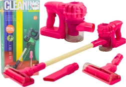 Dziecięcy pionowy odkurzacz ze światłami i dźwiękami – różowy