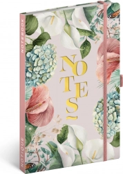 NOTIQUE notes w linie lilia 13 × 21 cm