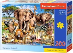 Puzzle 200 elementów – Zwierzęta sawanny
