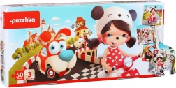 Puzzlika Szczęśliwe historie 3 w 1 puzzle dla dzieci