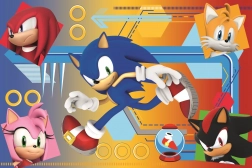 Puzzle Sonic 60 elementów Sonic w akcji