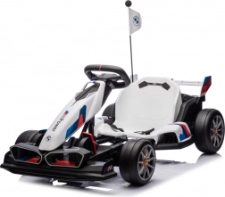 Dziecięcy elektryczny gokart BMW z funkcją driftu – biały