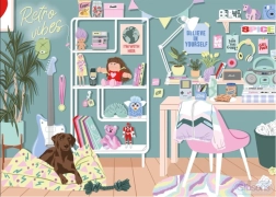 Puzzle Gibsons Retro Vibes 1000 elementów