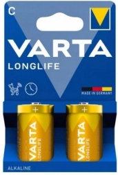 Alkaliczne baterie Longlife Typ C 2 szt.