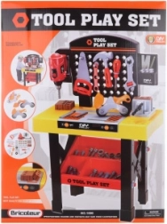 Dziecięcy stół warsztatowy z narzędziami 75 cm