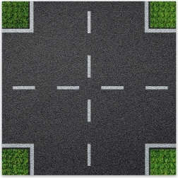 Designowa płyta konstrukcyjna Skrzyżowanie BRIXIES Plus