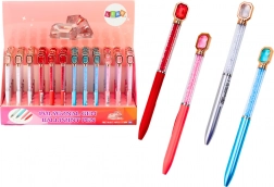 Długopis kulkowy z kryształkami, niebieski atrament 0,7 mm