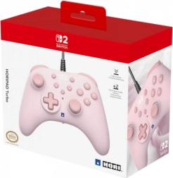 Przewodowy kontroler HORI Horipad Turbo do Nintendo Switch w kolorze Cozy Pink
