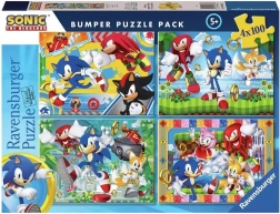 Puzzle Ravensburger Sonic Jeż 4x100 elementów