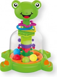 żabi mechaniczny karuzel z kuleczkami dla dzieci