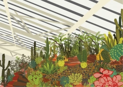 Puzzle Gibsons Brutalistyczna oranżeria Londyn 500 elementów