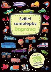 Świecące naklejki transport (200 szt.)