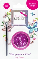 Żelowe cienie do powiek z holograficznym brokatem