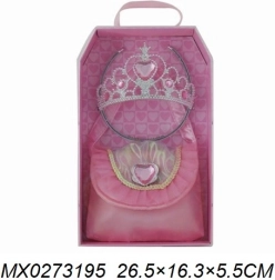 Modny zestaw dla małej księżniczki – korona i torebka