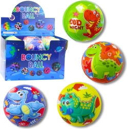 Piankowa piłeczka z dinozaurami 10 cm