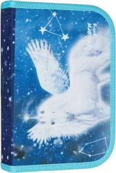 Szkolny piórnik Pegas z klapkami - pełny