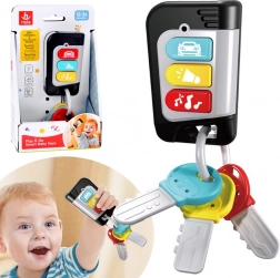 Interaktywne dziecięce kluczyki samochodowe z pilotem, dźwiękami i melodiami