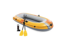 Dmuchany ponton dla 2 osób Intex Challenger 2 zestaw z pompką i wiosłami