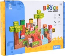 Magnetyczne klocki konstrukcyjne 3D, 84 elementy
