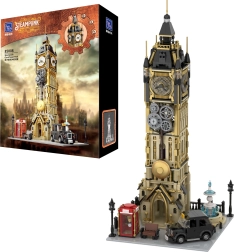 Klocki Pantasy Steampunk wieża zegarowa Big Ben, 2424 elementy