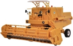 Żółty plastikowy kombajn do zabawy Bizon Super Z056