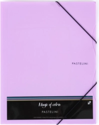 Teczka z gumką A4 PASTELINI fioletowa