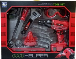 Zestaw dla małych majsterkowiczów – narzędzia z wiertarką akumulatorową