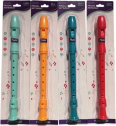 Plastowa fletnia dla dzieci w blistrze, 4 kolory