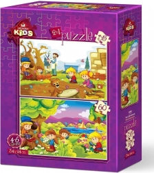 Puzzle Mali botanicy 35 i 60 elementów