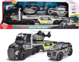 Dickie Toys SOS holownik ciężarowy z platformą i pojazdami ratunkowymi