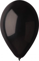 Pastelowe czarne balony 26 cm (10") – 100 szt. GODAN