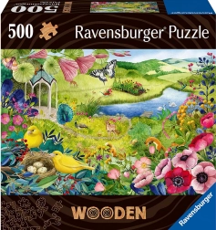Drewniane puzzle Dziki ogród 500 części