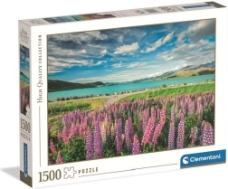 Puzzle Clementoni Łubiny nad jeziorem Tekapo, 1500 elementów