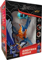 Screechers Wild! zestaw transformujący Airstrike Eagle z monetą