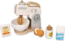 Drewniany szary mikser kuchenny