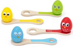Drewniana gra jajka na łyżeczkach Viga Toys