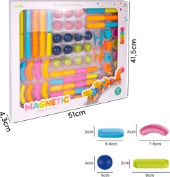 Magnetyczna konstrukcja 3D, 80 elementów