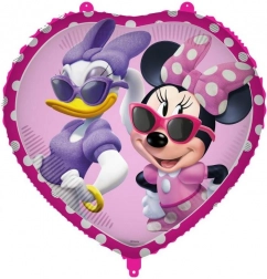 Foliowy balon serce MINNIE MOUSE 46 cm