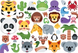 EUROGRAPHICS Puzzle Emoji zwierzątka 100 elementów
