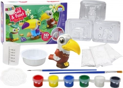 Kreatywny zestaw artystyczny 3D Ptaki – gips i farby