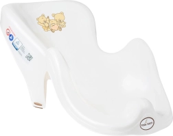 Leżaczka do wanienki z misiem, biała