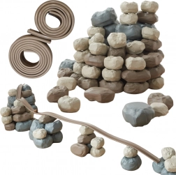 Mistrzowskie Dzieci: Elastyczna Trasa z Gumowymi Klockami Konstrukcyjnymi 98 szt.