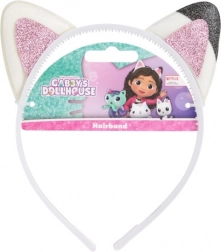Dziecięca opaska z kocimi uszkami GABINKIN CZARODZIEJSKI DOMEK