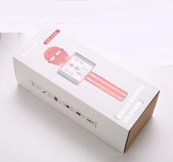 bezprzewodowy mikrofon karaoke z nagrywaniem i obsługą USB/microSD